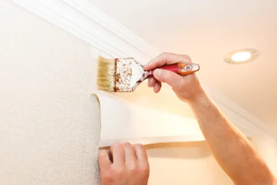 Pose de papier peint à Plélauff — revêtements muraux et toiles de verre